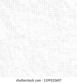 bstract grey white background with mesh of squares. Mosaic style. Digital. Cell. Grey white texture. Empty space for your headline.
