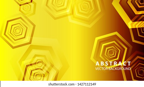 bstract hexagon background with gradient color . Technology polygonal design . Vector 