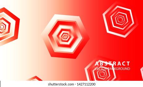 bstract hexagon background with gradient color . Technology polygonal design . Vector 