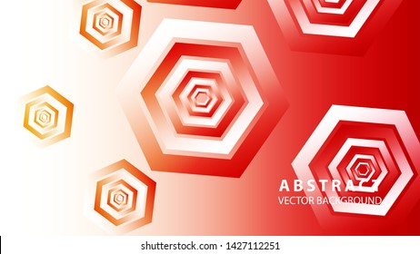 bstract hexagon background with gradient color . Technology polygonal design . Vector 