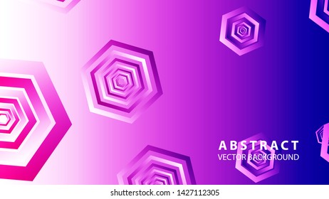 bstract hexagon background with gradient color . Technology polygonal design . Vector 