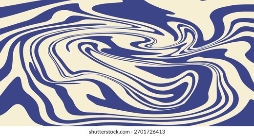 fundo horizontal abstrato com ondas coloridas. Trendy azul e bege cores eps 10.