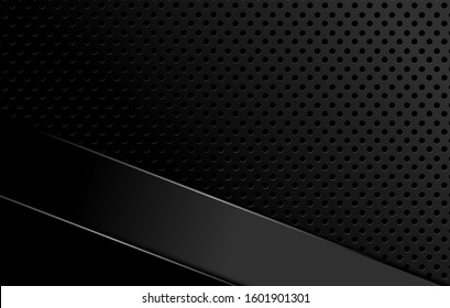 bstract metallic  black frame layout design tech innovation concept background.