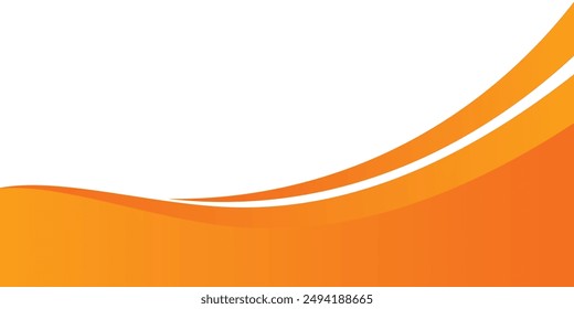 fondo de Anuncio naranja abstracto. Plantilla de fondo de patrón de Anuncio de Diseño gráfico con Formas de curva dinámicas