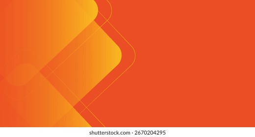 fundo geométrico laranja e amarelo. Vetor conceito moderno eps10