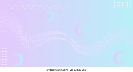 bstract pastel gradient background with wavy lines and geometric shapes