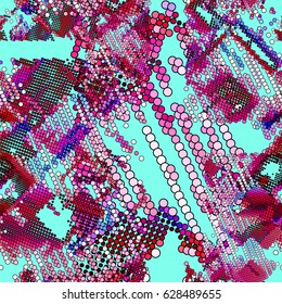 bstract vector background-Dot Graphics. Applicable for Covers, Placards, Posters, Flyers and Banner Designs. Vector illustration.-seamless