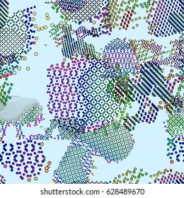 bstract vector background-Dot Graphics. Applicable for Covers, Placards, Posters, Flyers and Banner Designs. Vector illustration.-seamless