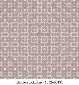 bstract Vector Paper With Seamless Patterns Of Lines, Geometric Shapes. Light brown color.