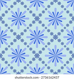 bstract Vintage Retro Flower Pattern Spring Summer Wallpaper