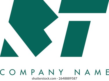 Diseño de Vector de logotipo de letra abstracta moderna creativa de BT. Utilizable para su empresa o negocio e identidad de marca.