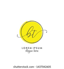 BT Initial beauty monogram logo vector