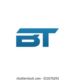 BT initial company blue connected logo