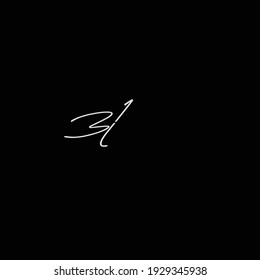 Pero escritura manual inicial o logotipo manuscrito para la identidad
con monograma de belleza y diseño elegante de logotipo