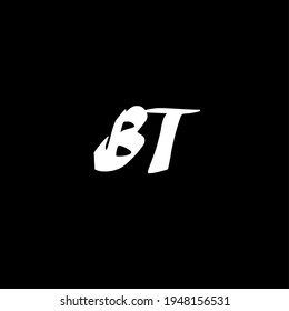 BT initial handwriting logo for identity