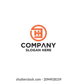 BT initial hexagon letter logo template vector