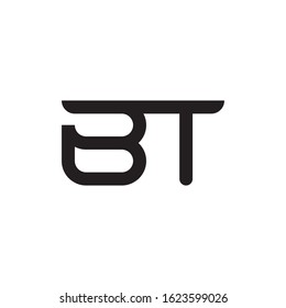 BT initial letter logo template vector icon design