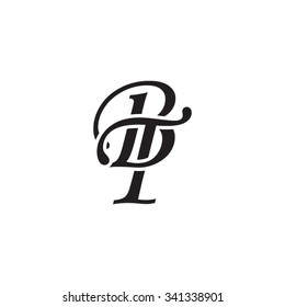 BT Initial Monogram Logo