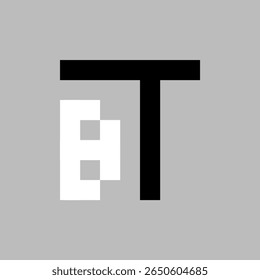 BT LETTER VECTOR SQUARE LOGO