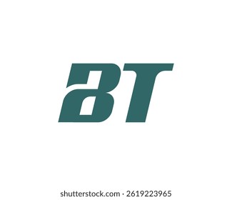 BT Logo design vector template. BT