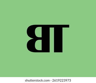BT Logo design vector template. BT