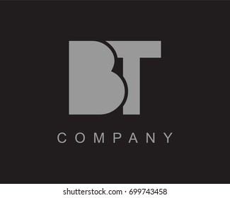 BT Logo. Letter design vector