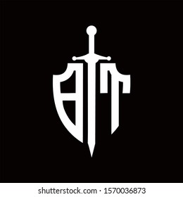 BT shield logo with sword