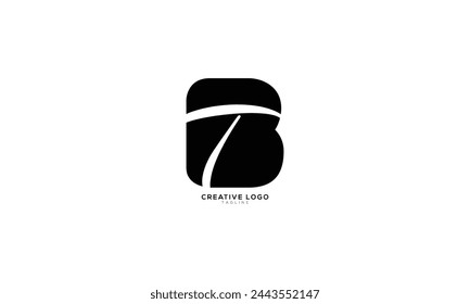 BT TB Abstract initial monogram letter alphabet logo design