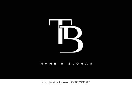 Monogramm für abstrakte BT-, TB-Buchstaben