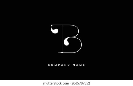 BT, TB Alphabets Letters Logo Monogram