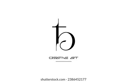 BT, TB, B, T abstract letters logo monogram