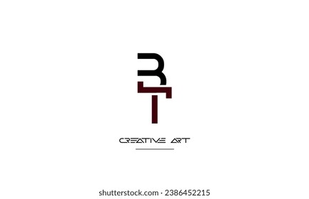 BT, TB, B, T abstract letters logo monogram