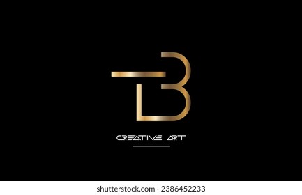 BT, TB, B, T abstract letters logo monogram