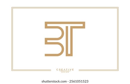 BT, TB, B, T, Abstract Letters Logo Monogram