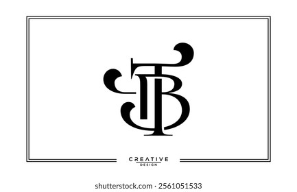 BT, TB, B, T, Abstract Letters Logo Monogram