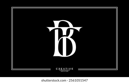 BT, TB, B, T, Abstract Letters Logo Monogram