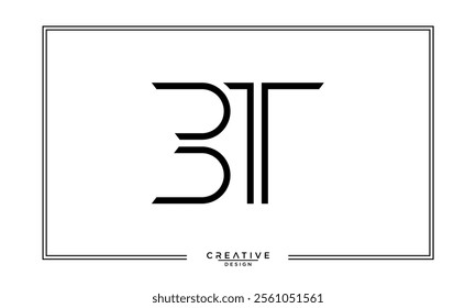 BT, TB, B, T, Abstract Letters Logo Monogram