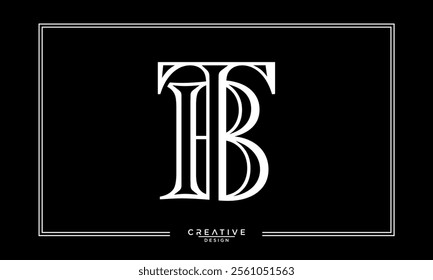 BT, TB, B, T, Abstract Letters Logo Monogram