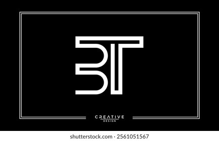 BT, TB, B, T, Abstract Letters Logo Monogram
