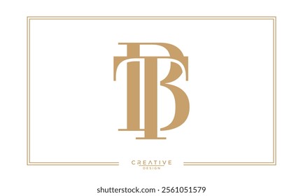 BT, TB, B, T, Abstract Letters Logo Monogram