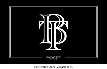 BT, TB, B, T, Abstract Letters Logo Monogram