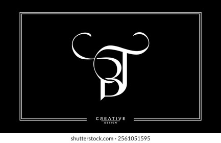 BT, TB, B, T, Abstract Letters Logo Monogram