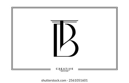 BT, TB, B, T, Abstract Letters Logo Monogram