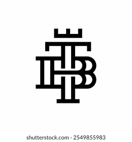 BT TB Initial with Crown Logo Template