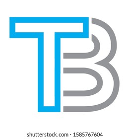 BT or TB letter logo. Unique attractive creative modern initial BT TB B T initial based letter icon logo.