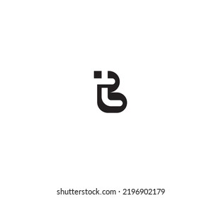 Diseño de la ilustración de la plantilla de vectores con el logotipo de la carta BT. EPS10 vectores. Editable