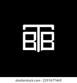 BTB abstract monogram logo design. BTB monogram, minimalist, triangle, hexagon, unique modern flat abstract logo design
