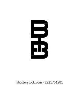 btb typography letter monogram logo design