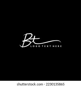 B,T,BT, BT LOGO, BT signature , BT hand written, initial letters logo