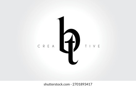 BTbt Elegant Serif Monogram Logo - Luxuriöses typografisches Kleinbuchstaben-Zeichen für modernes Branding
